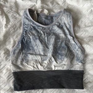 Lululemon Blue and White Marble sports bra top